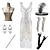 cheap Great Gatsby-Roaring 20s 1920s 1930s Prom Dress Cocktail Dress Flapper Dress Dress Outfits Party Costume Christmas Dress Bracelet The Great Gatsby Women&#039;s Tassel Fringe V Neck Carnival Homecoming Festival Adults&#039;