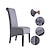 ieftine Husa scaun de sufragerie-huse pentru scaune de sufragerie din catifea de pluș xl negru, huse pentru scaune elastice, huse de protecție pentru scaune înalte din spandex huse pentru scaun cu bandă elastică pentru sufragerie,