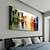 cheap Abstract Paintings-Handmade Oil Painting Canvas Wall Art Decoration Abstract Landscape  Painting Color Architecture for Home Decor Rolled Frameless Unstretched Painting