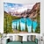 levne Výzdoba stěn-krásné jezero hora strom krajiny gobelín ve stylu art deco deka závěs závěsné domácí ložnice obývací pokoj dekorace