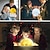 זול מנורת מקרן ומקרן לייזר-Night Light תאורת לילה LED צבעים הניתנים לעמעום חג מולד מפלגה מתנה תלת-צבעי