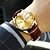 cheap Quartz Watches-OLEVS Dress Watch Quartz Watch for Men&#039;s Men Analog Quartz Stylish Waterproof Calendar / date / day Noctilucent Alloy Genuine Leather