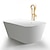 abordables Robinets pour baignoire-robinet de baignoire - mitigeurs contemporains en céramique montés au sol chromés