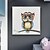 voordelige Verf-olieverfschilderij handgemaakte handgeschilderde kunst aan de muur schattige uil dier abstracte huisdecoratie decor uitgerekt frame klaar om op te hangen
