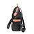 olcso Hátizsákok-Női Mini hátizsák hátizsák Napi Tömör szín Oxfordi ruha Nagy kapacitás Cipzár Fekete Rubin Szürke
