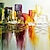 levne Abstraktní malby-ruční olejomalba plátno nástěnná umělecká dekorace abstraktní krajinomalba barevná architektura pro bytové dekorace rolovaná bezrámová nenatažená malba