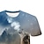 abordables t-shirts 3d pour garçon-Garçon 3D Animal Bloc de couleur T-shirt Manche Courte 3D effet Eté Vêtement de rue basique Polyester Enfants 3-12 ans Ecole Extérieur du quotidien