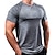 cheap Running Tops-Men&#039;s Yoga Top Summer Solid Color Army Green Black Spandex Yoga Gym Workout Running Tee Tshirt Top Short Sleeve Sport Activewear Breathable Quick Dry Lightweight Stretchy