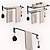 billiga Handduksstänger-multifunktion handduksstång ny design modern badrumshylla i aluminium väggmonterad mattsvart 1st