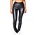cheap Women&#039;s Pants-Women&#039;s Fashion Skinny Chinos Split Elastic Waist Full Length Pants Casual Weekend Micro-elastic Plain PU Comfort Mid Waist Slim Black S M L XL