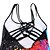 cheap Tankinis-Women&#039;s Swimwear Tankini 2 Piece Plus Size Swimsuit Color Block Tie Dye Rainbow Camisole Padded Scoop Neck Bathing Suits New Casual Sexy / Sports / Strap / Padded Bras / Slim / Strap