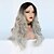 preiswerte Trendige synthetische Perücken-Gray Wigs for Women Synthetic Wig Wavy Middle Part Wig Long Grey Synthetic Hair 24 Inch for Women