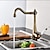 voordelige Keukenkranen-keukenkraan brons standaard uitloop middenset moderne stijl keukenkranen