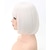 ieftine Peruci Sintetice Trendy-peruci albe pentru femei perucă bob alb peruci scurte drepte păr cu breton cosplay sintetic petrecere halloween pentru femei perucă păr sintetic vd052c