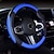cheap Steering Wheel Covers-Steering Wheel Cover Style Imitation Leather Universal Car Steering Wheel Protector Anti-Slip Soft Interior Accessories for Women Men fit Car SUV etc  15 inch four Seasons 1PCS