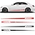 cheap Car Body Decoration &amp; Protection-Racing Sport Car Door Side Stripes Skirt Stickers Vinyl Decal For Audi  TT Accessories Black / Red Car Stickers Individuality Stickers