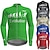 cheap Cycling Jerseys-21Grams Men&#039;s Cycling Jersey Long Sleeve Bike Jersey Top with 3 Rear Pockets Mountain Bike MTB Road Bike Cycling Quick Dry Breathability Soft Back Pocket Black Green Dark Gray Evolution Polyester