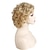 tanie Peruki syntetyczne modne-dominique mcelligott peruka krótkie blond peruki dla białych kobiet naturalne kręcone faliste blond włosy syntetyczne krótkie peruki peruki świąteczne peruki