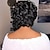 economico Parrucche di altissima qualità-parrucche nere per le donne parrucche sintetiche ricci per le donne lunghezza della spalla acconciature bob nero parrucca di capelli bob afro ricci acconciature