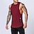 cheap Running Tops-Men&#039;s Running Tank Top Sleeveless Tee Tshirt Athletic Cotton Breathable Quick Dry Moisture Wicking Gym Workout Running Active Training Sportswear Activewear White Black Army Green / Micro-elastic