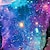 זול קפוצ&#039;ונים וסווטשירטים-ילדים בנות קפוצ&#039;ון גלקסיה בָּחוּץ הדפסת תלת מימד שרוול ארוך פעיל 2-12 שנים חורף סגול