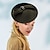 זול כובעים וקישוטי שיער-fascinators קנטאקי דרבי כובע 100% צמר כובע צלוחית כובע צלוחית מסיבת חתונה/ערב כוס מלבורן קוקטייל בסגנון וינטג&#039; אלגנטי עם גבישי קשת/ כיסוי ראש אבני חן
