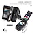 Недорогие Чехлы для iPhone-телефон Кейс для Назначение iPhone 14 13 12 11 Pro Max Plus Mini SE Кошелек для карт Защита от удара Сплошной цвет ТПУ ПК Кожа PU
