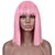 cheap Synthetic Trendy Wigs-Pink Wigs for Women Cosplay Costume Wig Straight Middle Part Wig Pink One Color Synthetic Hair Pink