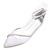 Χαμηλού Κόστους Παπούτσια Γάμου-Γυναικεία Γαμήλια παπούτσια Κρίσταλ Σανδάλια Νυφικά Παπούτσια Επίπεδο Τακούνι Μυτερή Μύτη Κομψό Σατέν Λουράκι αστραγάλου Ασημί Λευκό Κρύσταλλο