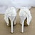 ieftine Pantofi de Mireasă-pantofi de nunta pentru mireasa domnisoara de onoare femei cu varf inchis alb fildes bej pantofi din piele artificiala cu dantela floare imitatie perla toc stiletto platforma petrecere de nunta seara elegant vintage