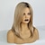 tanie starsza peruka-Blond peruki dla kobiet haircube długie proste blond peruki dla kobiet futura syntetyczne włosy peruka o ciemnej zakorzenionej teksturze i jedwabistej