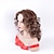 cheap Older Wigs-Blonde Wigs for Women Synthetic Wig Wavy Blonde Medium Length Wigs Mixed Color Wigs for Old Women