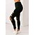 voordelige Damesbroeken-Dames Chino Sport Panty Leggings Stijlvol Uitknippen Gescheurde Volledige lengte Broek Casual Weekend Rekbaar Effen Comfort Medium Taille Slank Zwart S M L XL