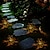 abordables Éclairages pour allées-lampe à gazon solaire led lumières extérieures projection de papillon cour veilleuse creuse fée extérieur étanche lumières de patio fer suspendu lumière décoration de jardin de vacances