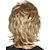 abordables perruque plus âgée-perruque courte bouclée blonde mixte avec une frange perruque synthétique ondulée naturelle pour les femmes perruques courtes ondulées naturelles