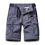 cheap Hiking Trousers &amp; Shorts-Men&#039;s Cargo Shorts Hiking Shorts Military Summer Outdoor Ripstop Breathable Multi Pockets Sweat wicking Shorts Capri Pants Bottoms Sporty Zipper Pocket Black Army Green Cotton Hunting Climbing Running