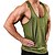 cheap Gym Tank Tops-Men&#039;s Yoga Top Summer Solid Color Green Grey Yoga Fitness Gym Workout Tank Top Sport Activewear Breathable Quick Dry Lightweight Stretchy