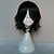 cheap Costume Wigs-Cosplay  Wig Synthetic Wig Cosplay Wig Straight Straight With Bangs Wig Short Black Synthetic Hair Women‘s Black hairjoy