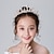 billige Hårbånd og kroner-barn baby jenter &#039;krone hodeplagg prinsesse jente krone krystall pannebånd gylden frossen aisha jente bursdag hår tilbehør