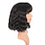 Недорогие Парик из искусственных волос без шапочки-основы-синтетический парик волнистый боб аккуратная челка парик средней длины светлые синтетические волосы женские светлые черные бордовые парики barbiecore