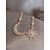 cheap Jewelry-Women&#039;s Mismatch Earrings Geometrical Moon Star Fashion Vintage Modern French Sweet Earrings Jewelry Gold For Wedding Gift Prom Work Festival 1 Pair