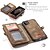 cheap iPhone Cases-Leather Wallet Case Cover for iPhone 12 Pro Protective Wallet Case with Removable Magnetic Closure Card Pockets Zippered Coin Pocket Case