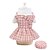 levne Oblečky pro psy-kostkované psí šaty s kloboukem jaro léto šaty pro štěňata pro malé pejsky holčička obleček pro mazlíčky obleček obleček roztomilá mřížkovaná kočičí sukně oblečení (malé, růžové)