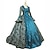 Χαμηλού Κόστους Ιστορικές &amp; Vintage Στολές-Ροκοκό Βικτοριανό Αναγέννησης Κοκτέιλ Φόρεμα Vintage Φόρεμα Φορέματα Κοστούμι πάρτι Χορός μεταμφιεσμένων Φόρεμα χορού Μακρύ Πριγκίπισσα Γυναικεία Βραδινή τουαλέτα Τετράγωνη Λαιμόκοψη Μεγάλα Μεγέθη