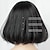 cheap Synthetic Trendy Wigs-Black Wig with Bangs Short Straight Bob Wigs for Women 10 Inch Natural Looking Synthetic Hair Replacement Wigs for Daily Party Cosplay Use (Black) Christmas Party Wigs