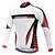 cheap Cycling Jersey &amp; Shorts / Pants Sets-21Grams® Men&#039;s Long Sleeve Cycling Jersey with Tights Mountain Bike MTB Road Bike Cycling White Green Sky Blue Stripes Graphic Design Bike Quick Dry Moisture Wicking Sports Stripes Graphic Design