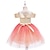 cheap Dresses-Kids Little Girls&#039; Dress Polka Dot Galaxy Flower Sequins Bow Wine Knee-length Sleeveless Cute Dresses Regular Fit