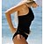cheap Tankinis-Women&#039;s Swimwear Tankini 2 Piece Swimsuit Open Back Solid Color Black Wine Fuchsia Halter Strap Bathing Suits New Vacation Fashion / Modern / Padded Bras