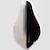 abordables Perruques de déguisement-perruque de cosplay perruque bob ondulée blanc noir 3 cheveux synthétiques femme noir