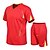 preiswerte T-Shirts-Sets für Männer-Herren T-Shirt Anzüge Trainingsanzug Tennishemd Shorts und T-Shirt-Set einstellen Kurzarm 2 Teile Bekleidung Sport Designer Casual